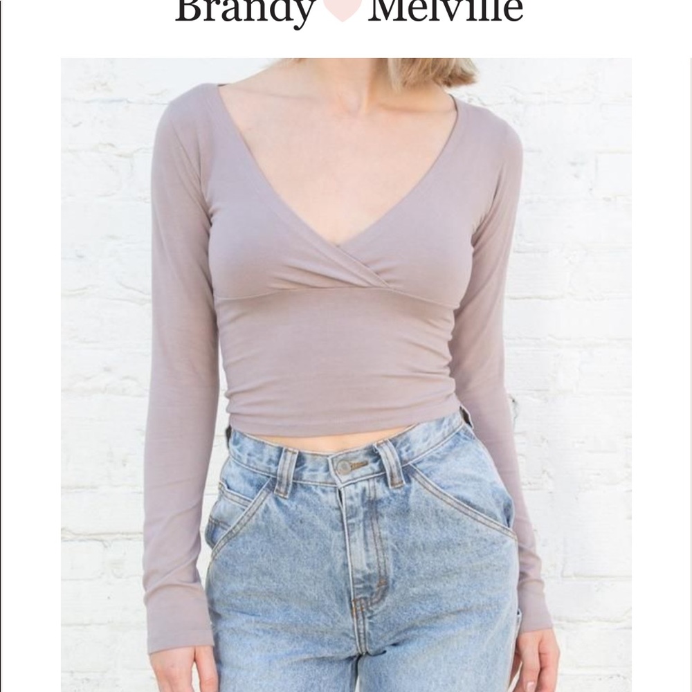 brandy melville lavender amara top